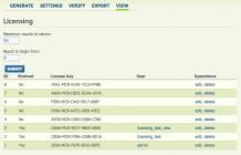 Overview page